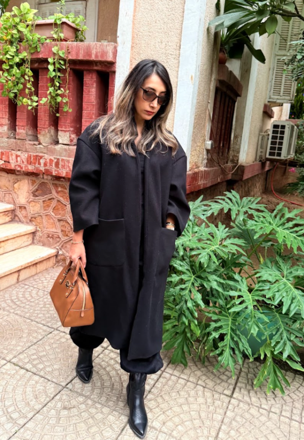 Oversized Coat with Pocket