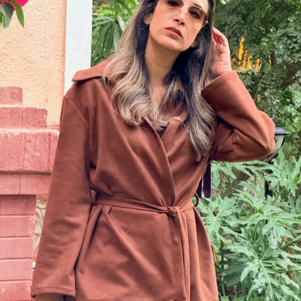 FringeCardiganFront2 Suede Cardigan with Fringe