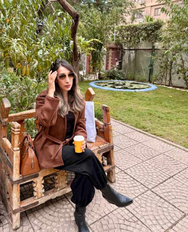 Suede Cardigan with Fringe