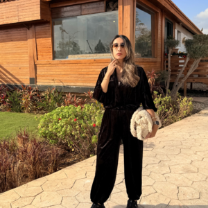 Velvet Balloon Pants