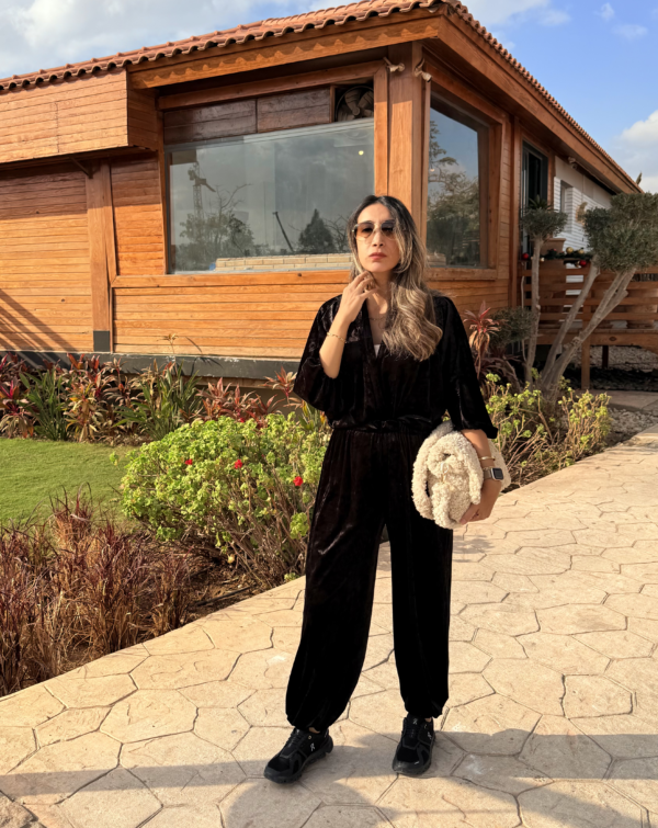 Velvet Balloon Pants