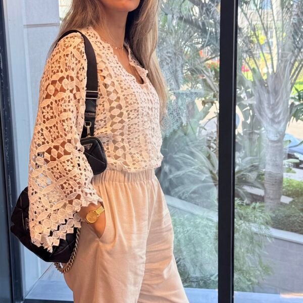 IMG_0594 Long-Sleeve Floral Guipure Blouse