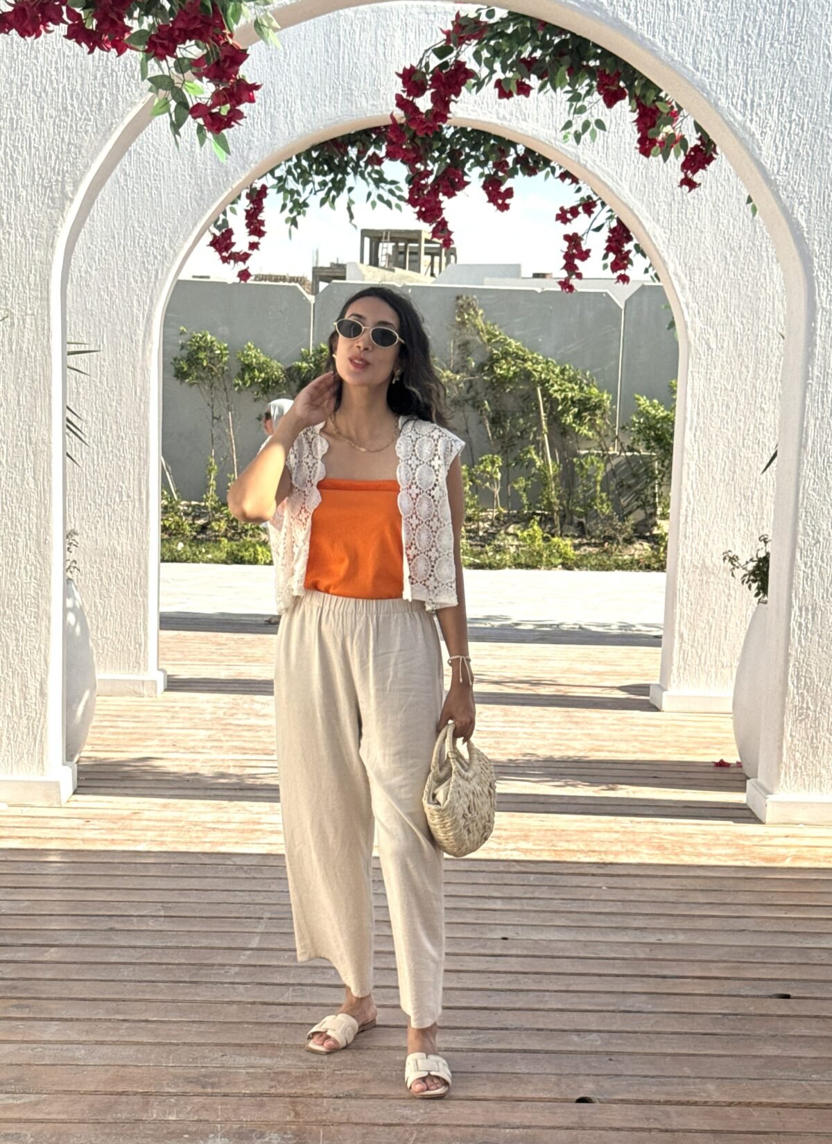 Crochet Open-Front Boho Vest