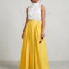 Sunshine Gathered Satin Maxi Skirt