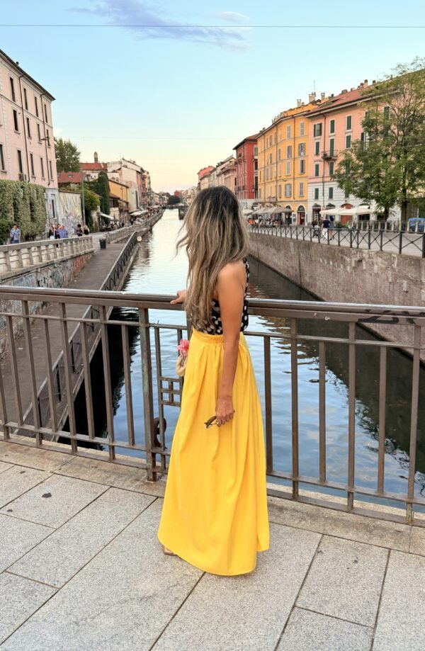 Sunshine Gathered Satin Maxi Skirt