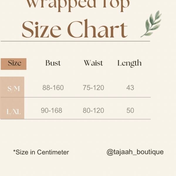 Brown Warm Minimalist Size Chart Instagram Post 2 Dreamy Chiffon Blouse