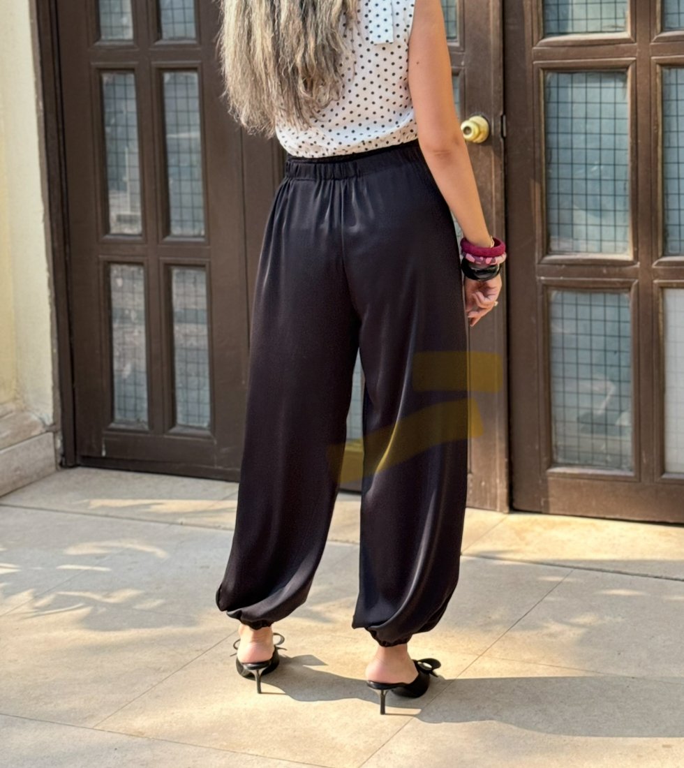 Silk Satin Flowy Pants