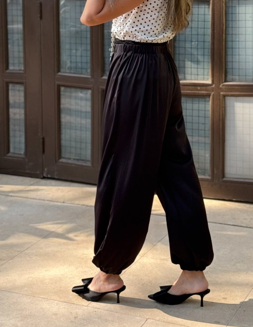 Silk Satin Flowy Pants