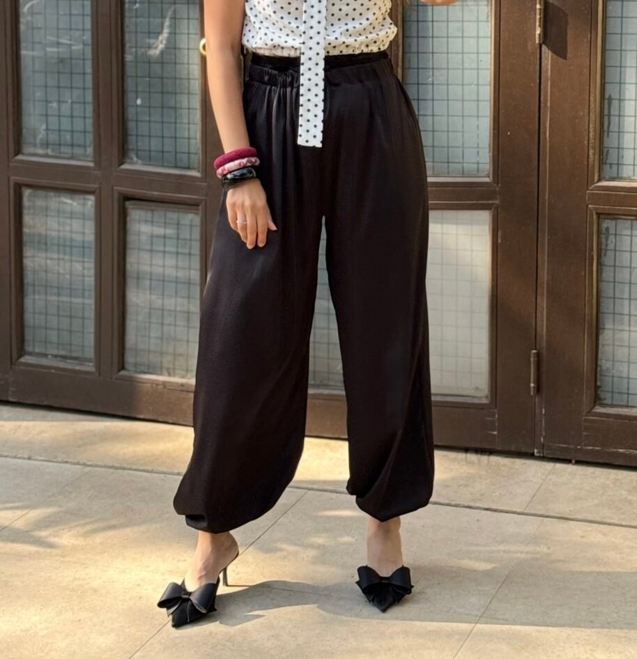 Silk Satin Flowy Pants