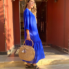 Royal Azure Midi Dress