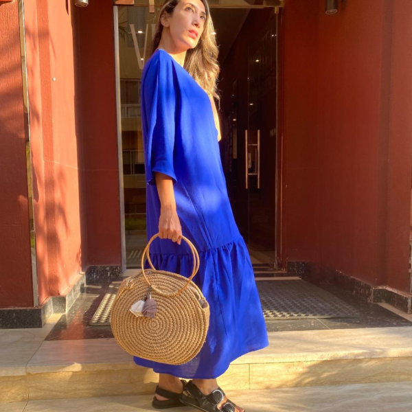 Royal Azure Midi Dress