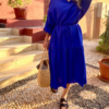 Royal Azure Midi Dress
