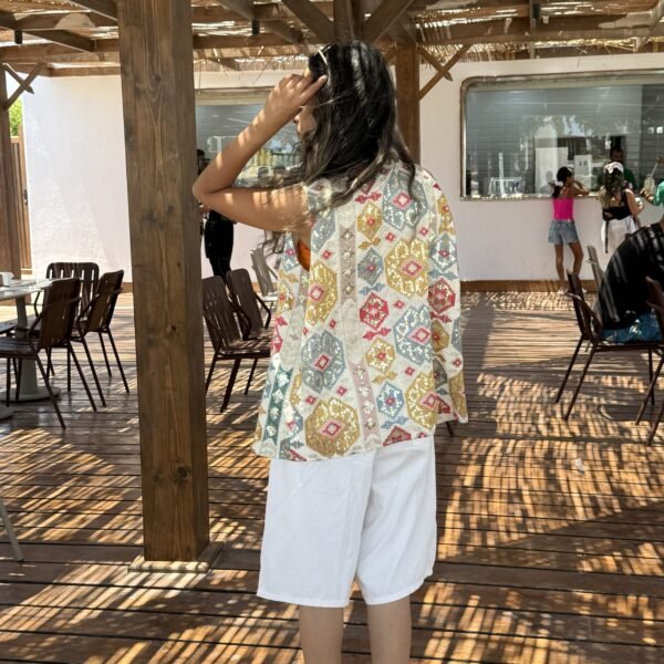 Mosaic Embroidered Vest