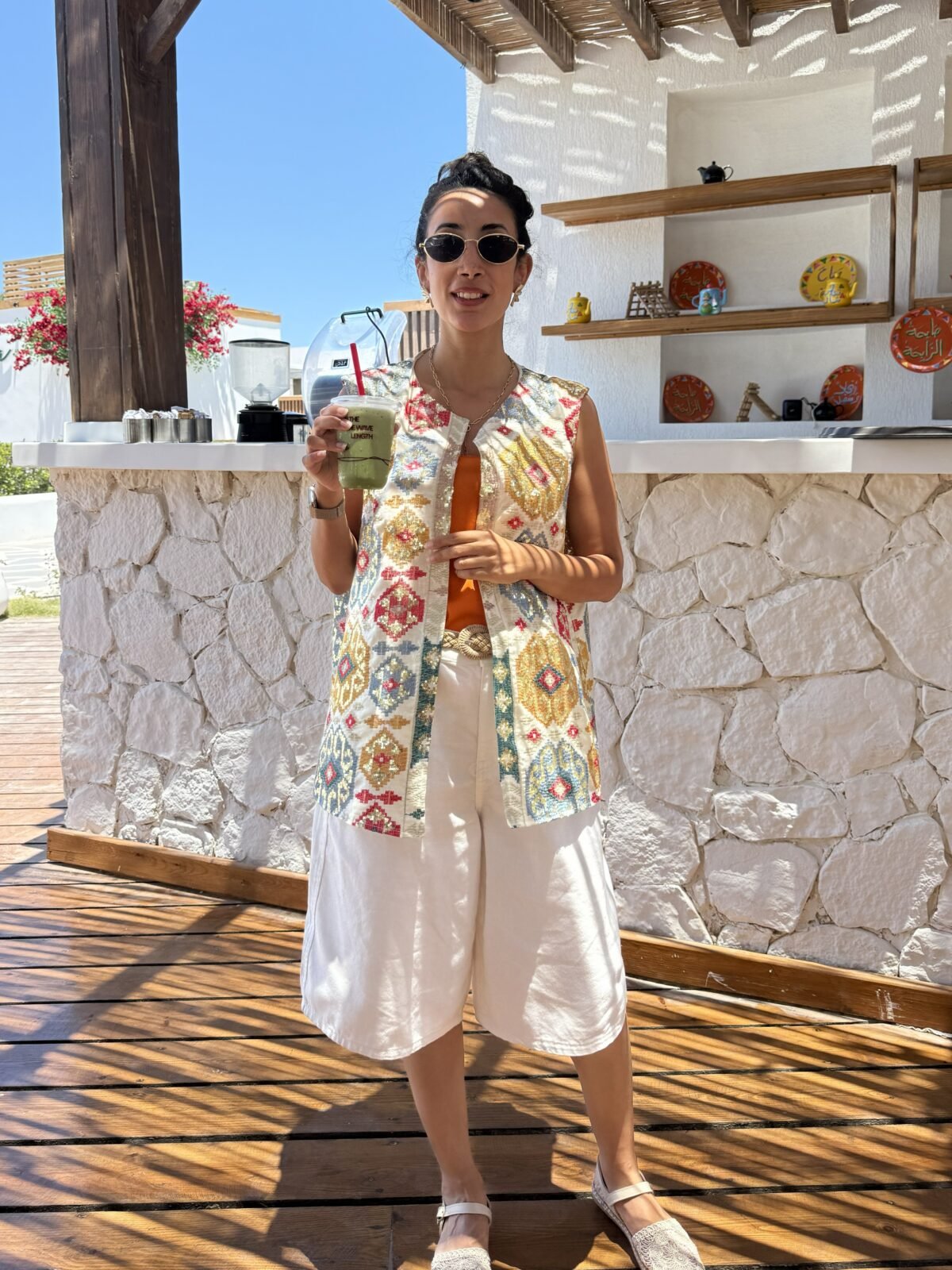 Mosaic Embroidered Vest