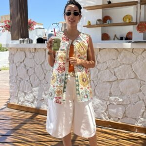 Mosaic Embroidered Vest