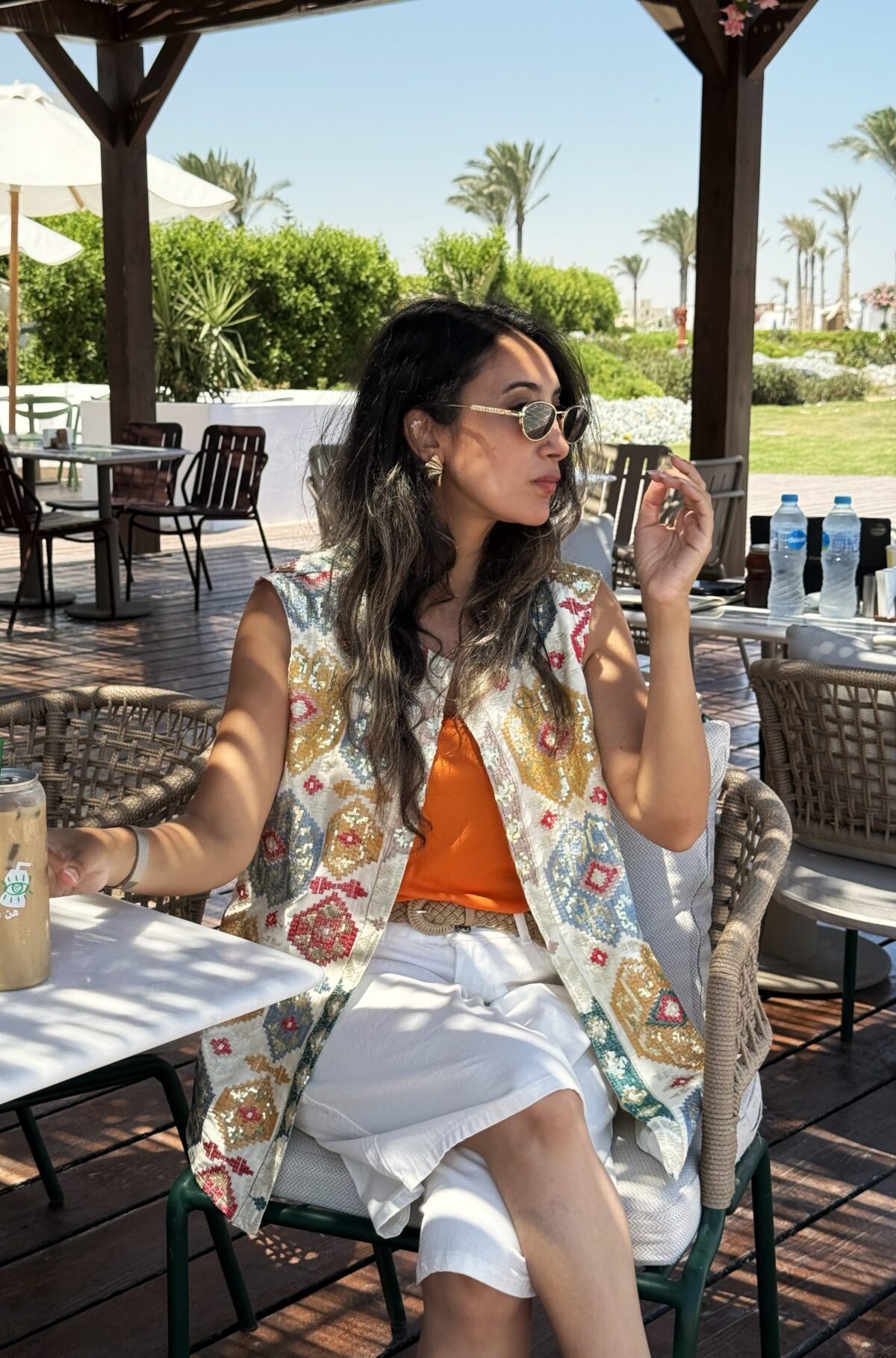 Mosaic Embroidered Vest